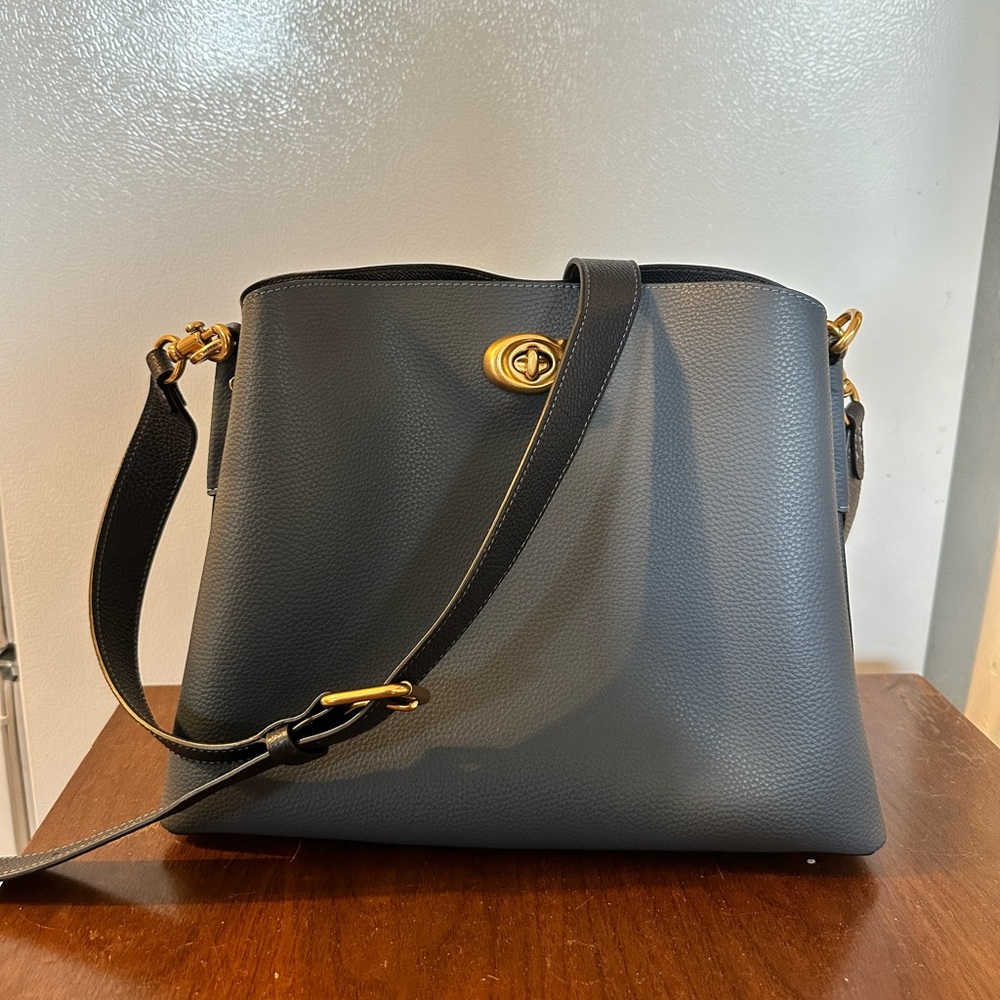 COACH Willow Crossbody Bucket Bag - Denim color - NEW